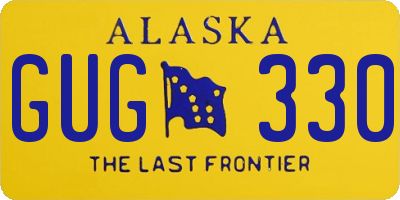 AK license plate GUG330