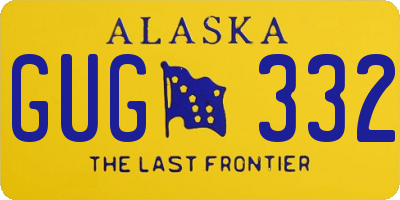 AK license plate GUG332