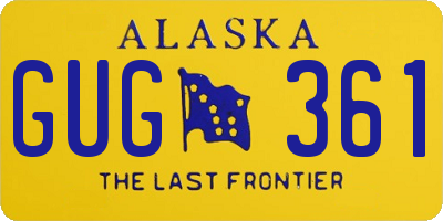 AK license plate GUG361