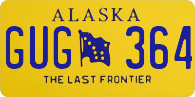 AK license plate GUG364