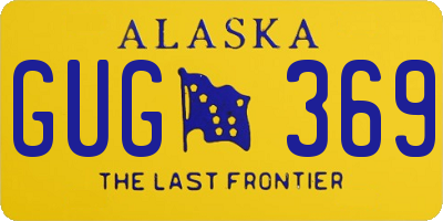 AK license plate GUG369