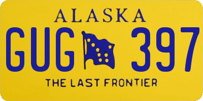 AK license plate GUG397