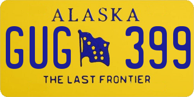 AK license plate GUG399