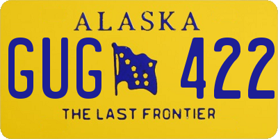 AK license plate GUG422