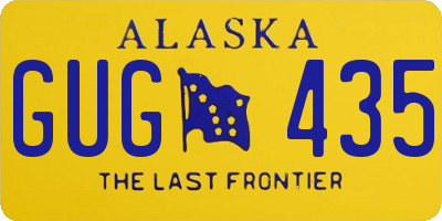 AK license plate GUG435