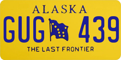AK license plate GUG439