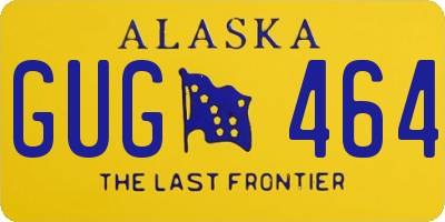 AK license plate GUG464