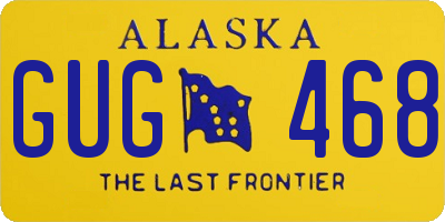 AK license plate GUG468