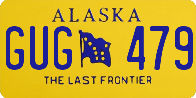 AK license plate GUG479