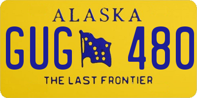 AK license plate GUG480