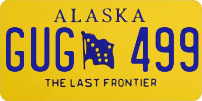 AK license plate GUG499