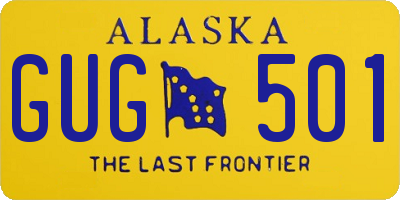 AK license plate GUG501
