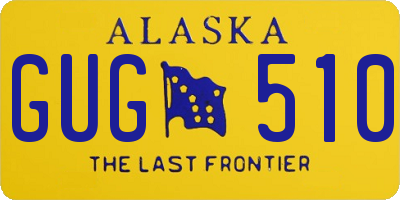 AK license plate GUG510