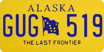 AK license plate GUG519