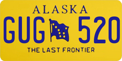 AK license plate GUG520