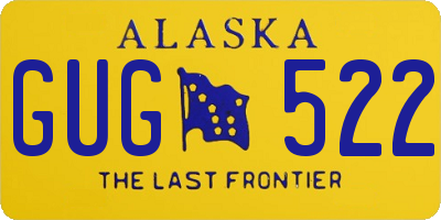 AK license plate GUG522