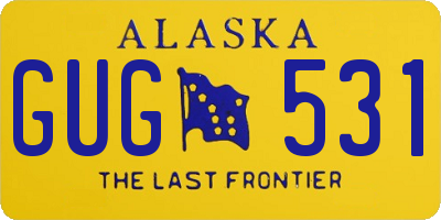 AK license plate GUG531