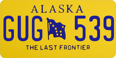 AK license plate GUG539