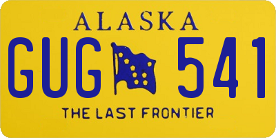 AK license plate GUG541