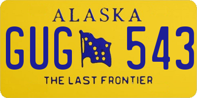 AK license plate GUG543