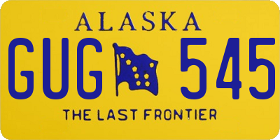 AK license plate GUG545
