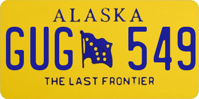AK license plate GUG549