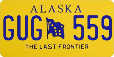 AK license plate GUG559