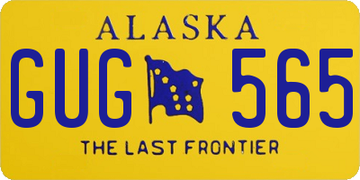 AK license plate GUG565