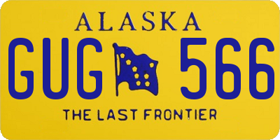 AK license plate GUG566