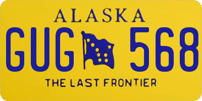 AK license plate GUG568