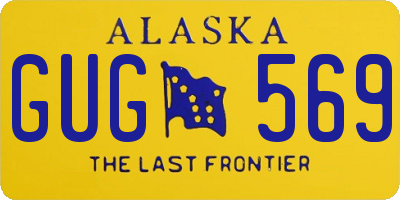 AK license plate GUG569