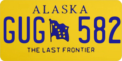 AK license plate GUG582