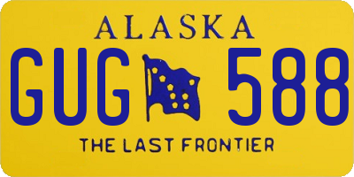 AK license plate GUG588