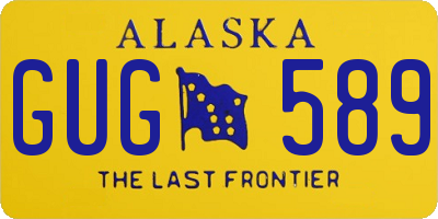 AK license plate GUG589