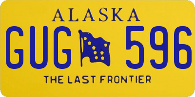 AK license plate GUG596
