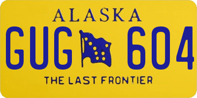 AK license plate GUG604