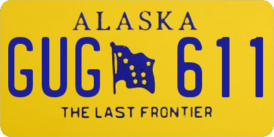 AK license plate GUG611