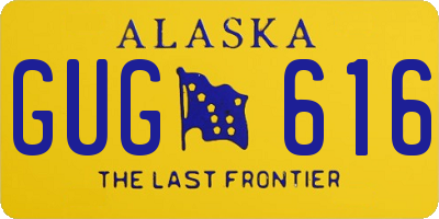 AK license plate GUG616