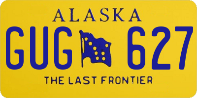 AK license plate GUG627