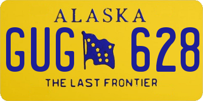 AK license plate GUG628