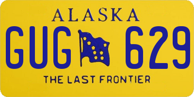 AK license plate GUG629