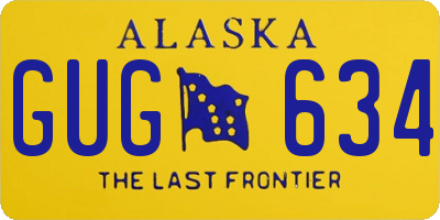 AK license plate GUG634