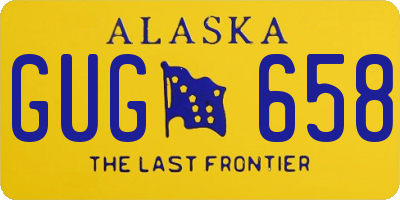 AK license plate GUG658