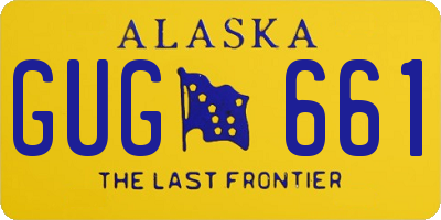 AK license plate GUG661