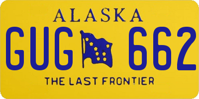 AK license plate GUG662