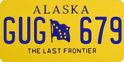 AK license plate GUG679