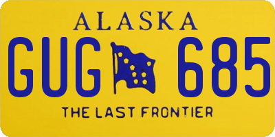 AK license plate GUG685