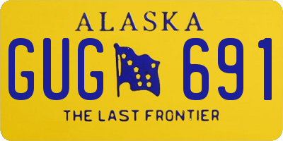 AK license plate GUG691
