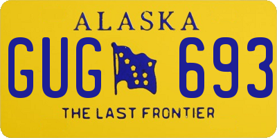 AK license plate GUG693