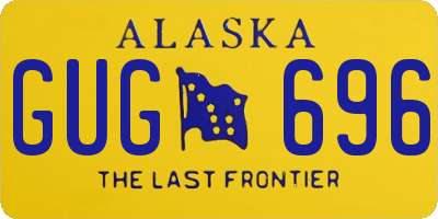 AK license plate GUG696